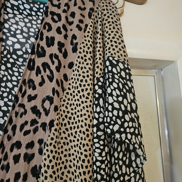 Umgee Boutique Long Length Animal Print Kimono 1/2X - Picture 5 of 9